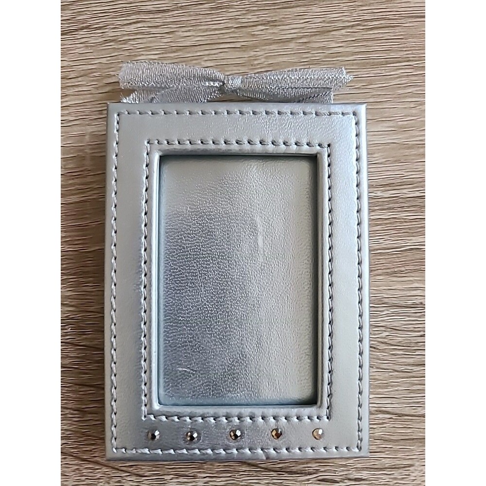 SWAROVSKI Picture  Frame ,Christmas ORNAMENT with Amber Accent Stones,NEW